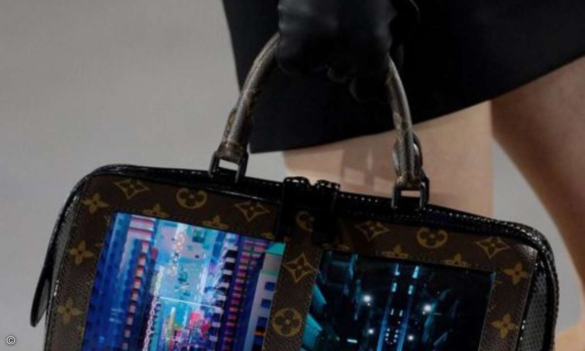 Vor kurzem hat Royole zusammen mit der Luxusmarke Louis Vuitton Handtaschen mit digitalen Displays entwickelt, die Bilder und Videos anzeigen können (Bild: Royole)