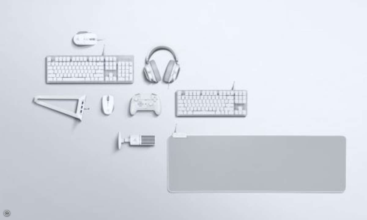 Die Razer Mercury Collection 2019 bringt das von der Sonderserie gewohnt zeitlose Design für einige neue Produkte: (Foto: Razer)