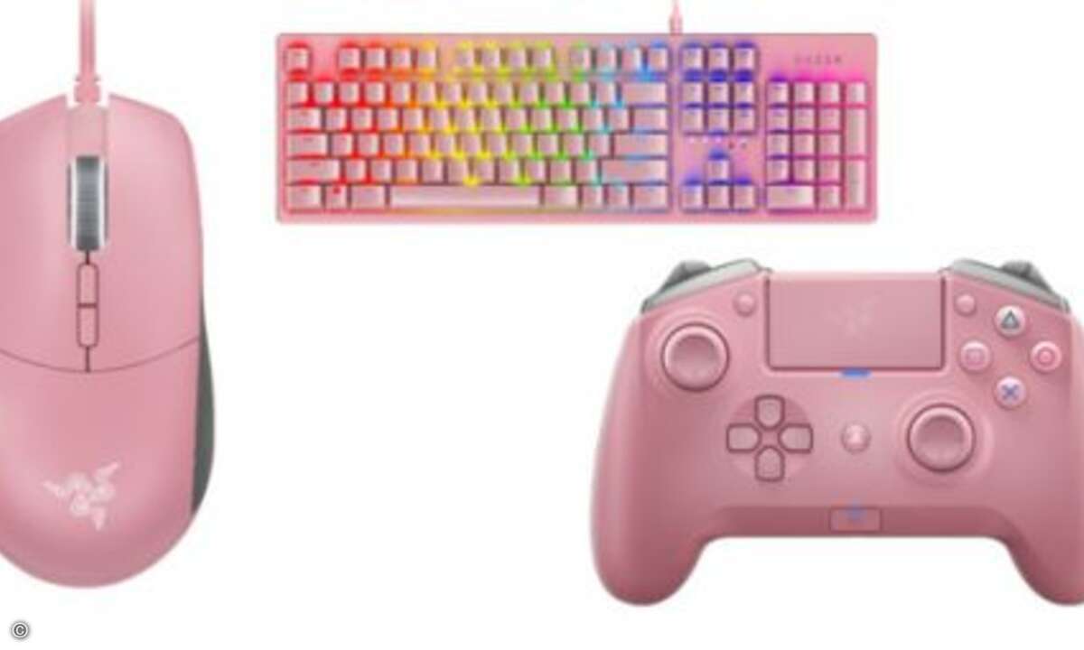 Als Eingabegeräte stehen Razers Basilisk Maus, die Huntsman Gaming-Tastatur und der PS4-Controller Raiju Tournament Edition zur Verfügung (Foto: Razer)