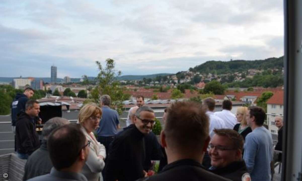 Blick von der Eset-Zentrale über die Dächer von Jena (Foto: Eset)