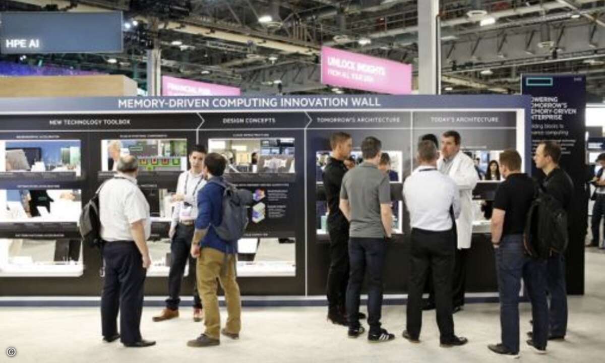 Doch es ging nicht nur um as-a-Service, sondern auch Lösungen für In-Memory-Computing ... (Foto: HPE)