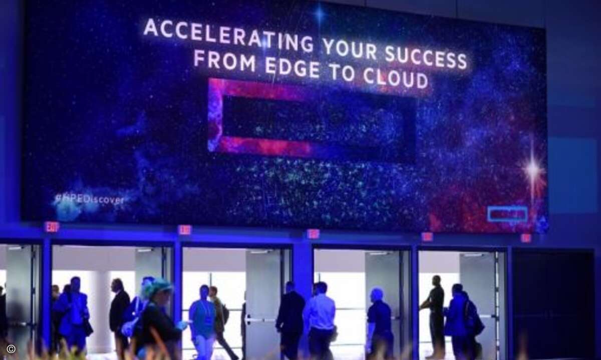 Das HPE-Portfolio erstrecke sich von der Edge bis in die Cloud, wurde immer wieder deutlich gemacht (Foto: HPE)