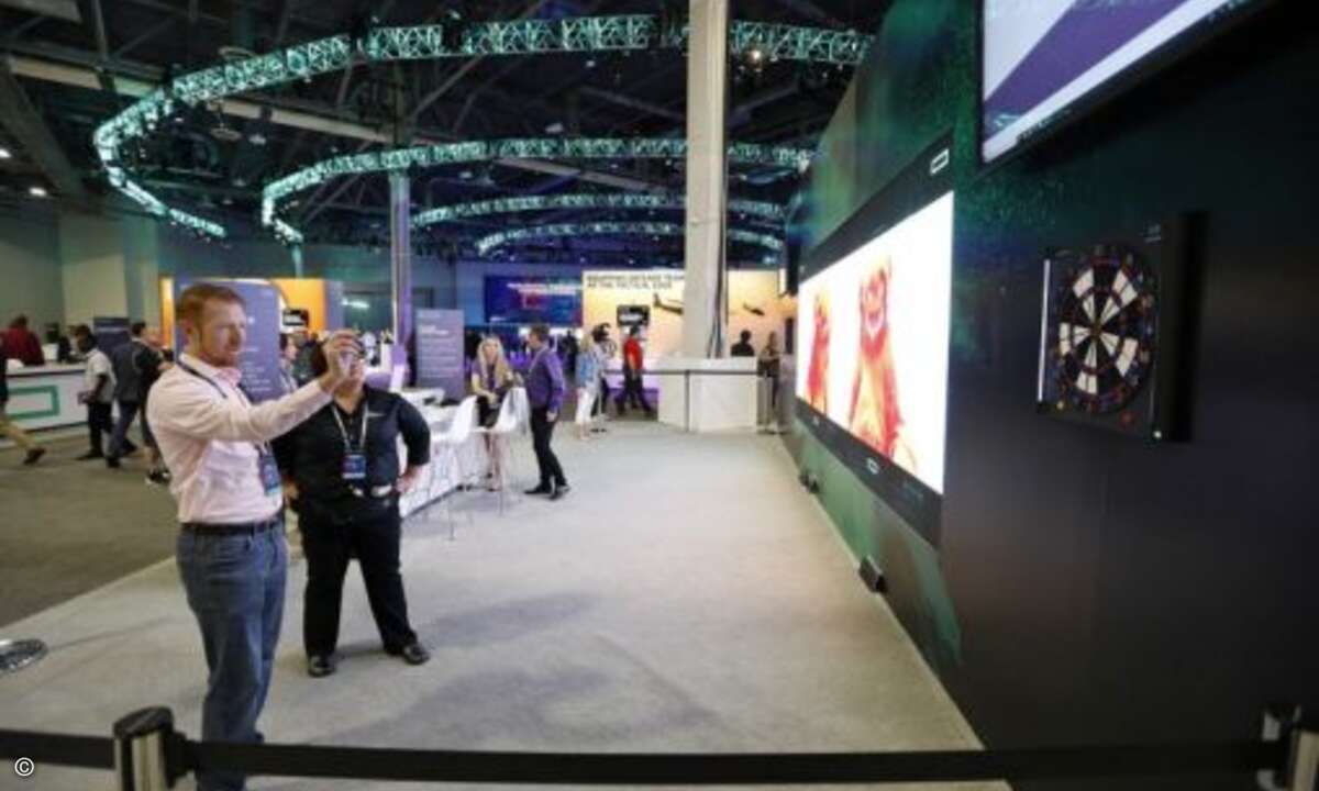Für Abwechslung zwischen den Keynotes, Vorträgen und Breakout-Sessions ist auf Partnerkonferenzen immer gesorgt (Foto: HPE)