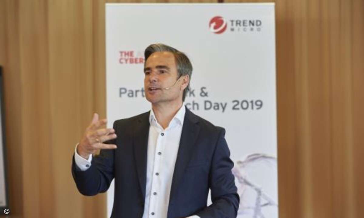 Europa-Vertriebschef Frank Schwittay erläutert Fokus und Strategie von Trend Miro (Foto: Trend Micro)
