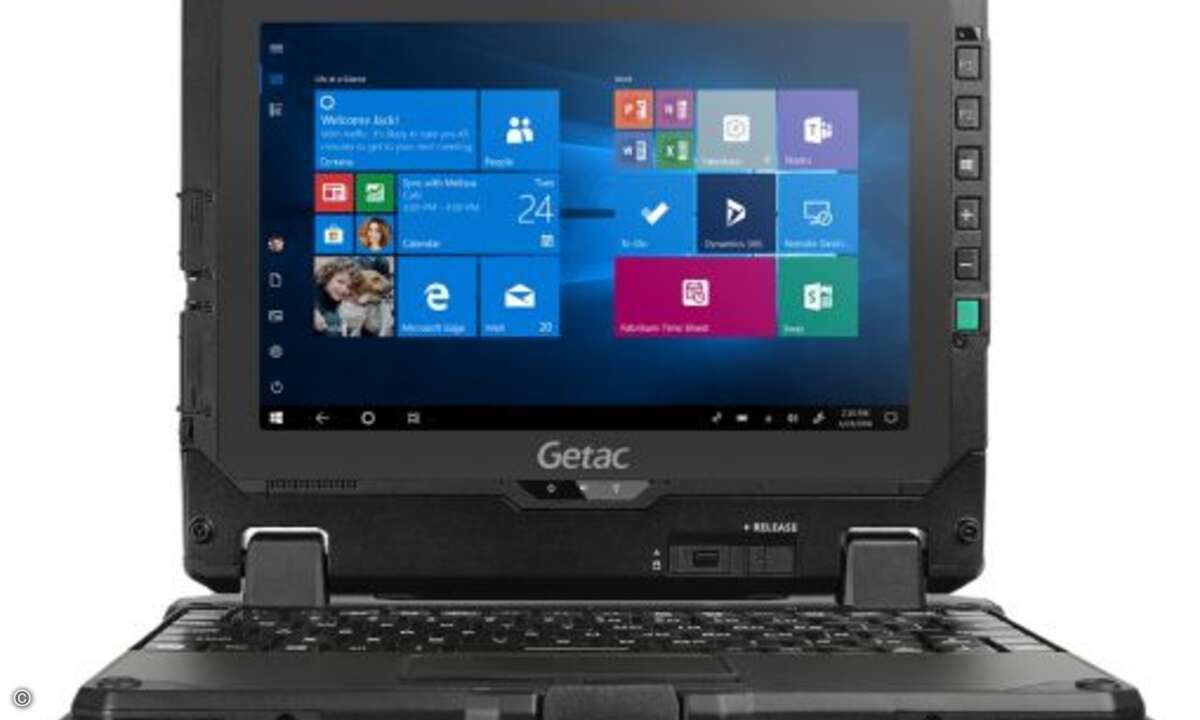 Mit dem neuen vollrobusten »Getac UX10«-Tablet können Anwender eine komplette Fertigungsanlage überwachen, kritische Prozesse regeln und Qualitätskontrollen durchführen. (Bild: Getac)