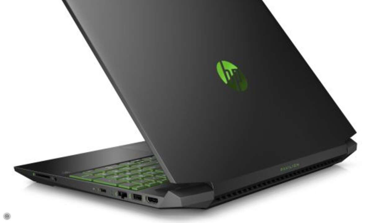 Ein Doppelventilator, eine breite hintere Ecklüftung und vergrößerte Lufteinlässe maximieren den Luftstrom und sollen den Laptop auch bei längeren Gaming Sessions kühl halten. (Bild: HP)