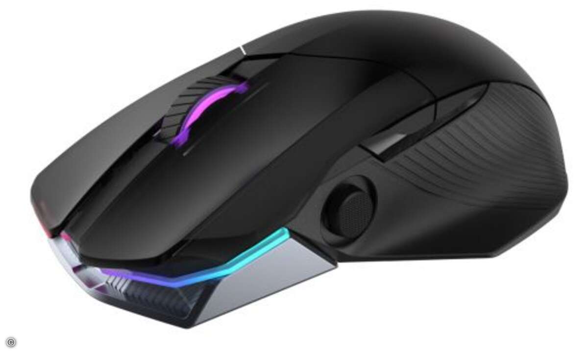 Neu im ROG-Portfolio ist auch die »ROG Chakram Gaming«-Maus. (Bild: Asus)