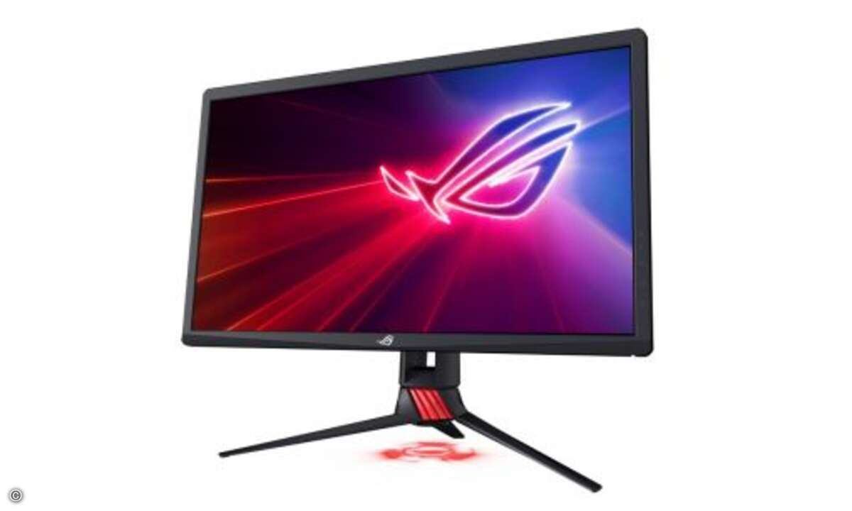 und auch der 27 Zoll große »ROG Strix XG27UQ« unterstützen natives 4K mit 144-Hz-Bildwiederholrate und Display Stream Compression-Technologie. (Bild: Asus)