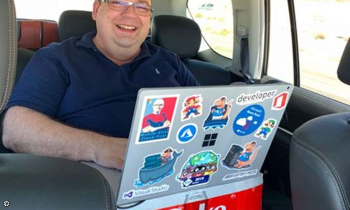 Schickt aus der bestens vernetzten Wüste von Nevada E-Mails mit Impulsen von Microsoft an seine Mitarbeiter: Dino Bordonaro (Bild: Stephan Viehoff)