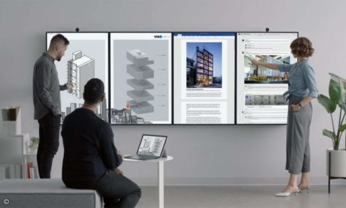 Die reibungslose Zusammenarbeit wird durch praktische Features wie Multi-User-Anmeldung... (Foto: Microsoft)