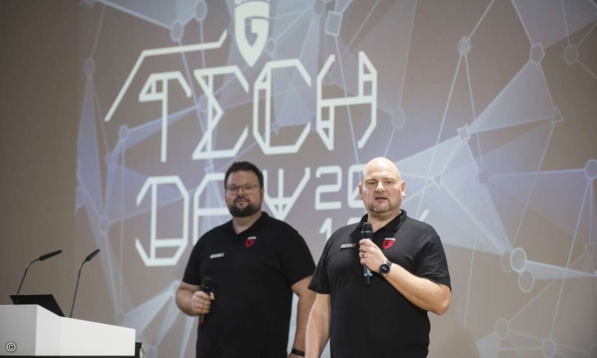 Matthias Koll und Markus Koscielny von G Data führen durch den Tag (Foto: G Data)