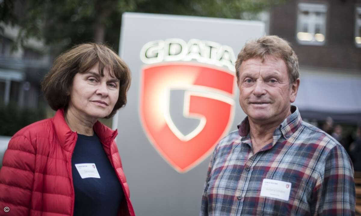 Tamara Kisters und Wolfgang Schubert von Schubert-STM (Foto: G Data)