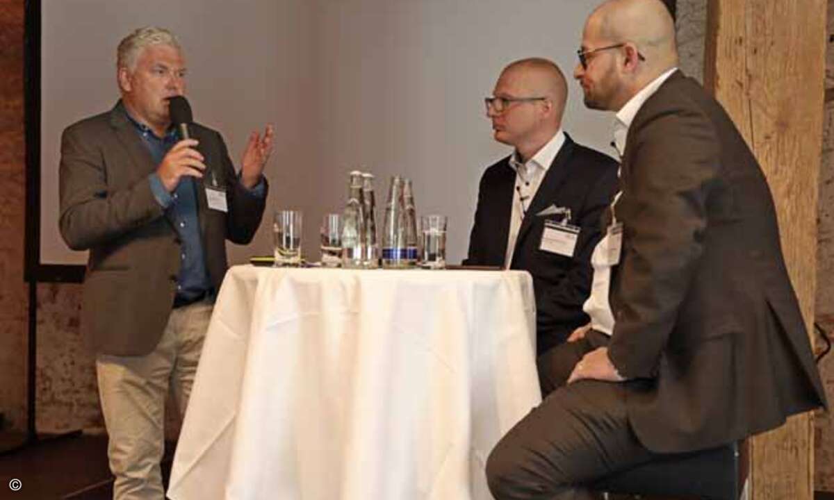 Ein Highlight zur Mittagsstunde: Der Business Talk von Martin Fryba mit Francesco Dibartolo und Johannes Kamleitner von Solarwinds MSP.
