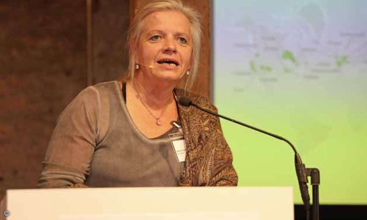 Auf der Votragszielgeraden standen die Themen Datenschutz und Cybersecurity ganz oben auf der Agenda: Sabine Schilg von Carbonite zeigte Versäumnisse bei der Datensicherheit auf...
