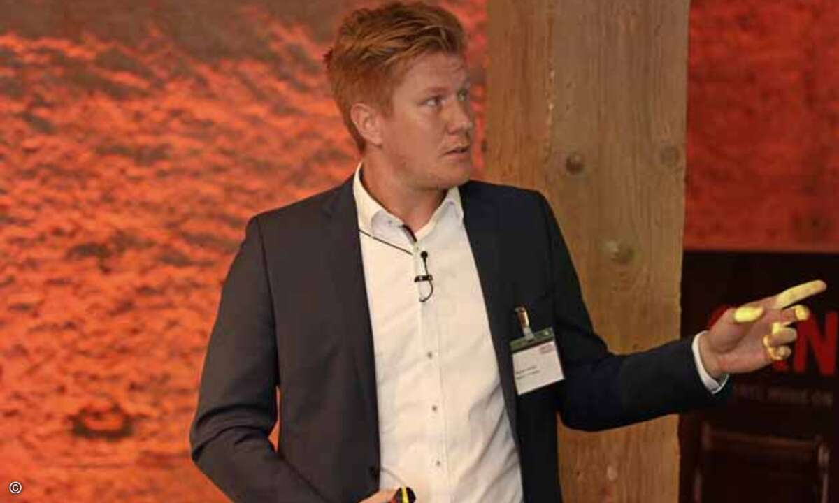 ...während Stefan Scheck von Sophos die Potenziale von Endpoint Detection and Response in Kombination mit Künstlicher Intelligenz erläuterte