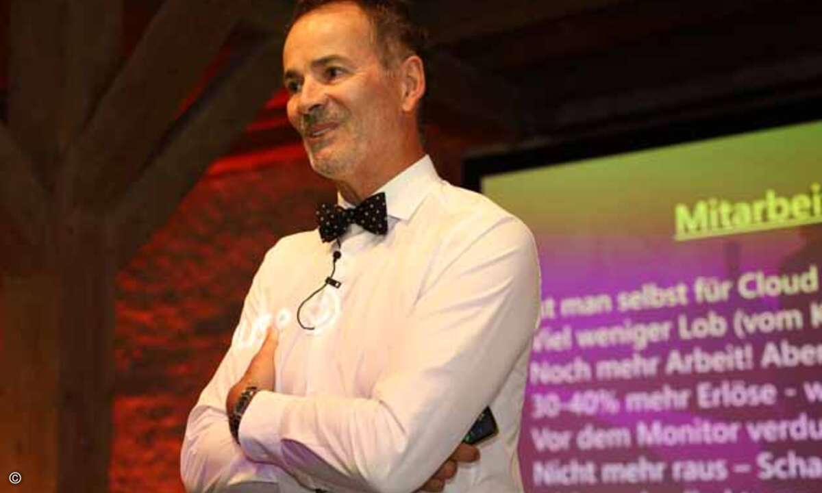 Zum Abschluss der CRN Channel Konferenz wartete die Bühne nochmals mit einem wahren Highlight auf: Andreas (