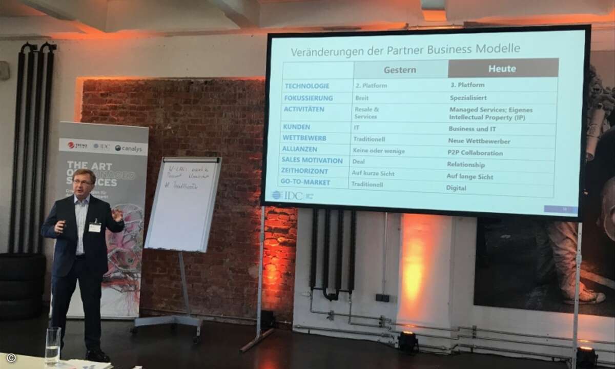 IDC-Experte Matthias Zacher sprach über erfolgversprechende Transformations- und Wachstumsstrategien für MSPs (Foto: Trend Micro)