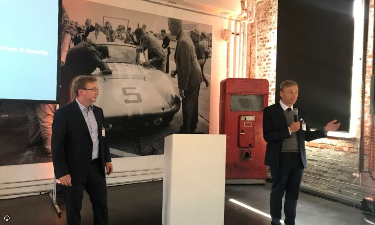 Matthias Zacher (IDC) und Thomas Huber (Trend Micro) beim gemeinsamen Referieren (Foto: Trend Micro)