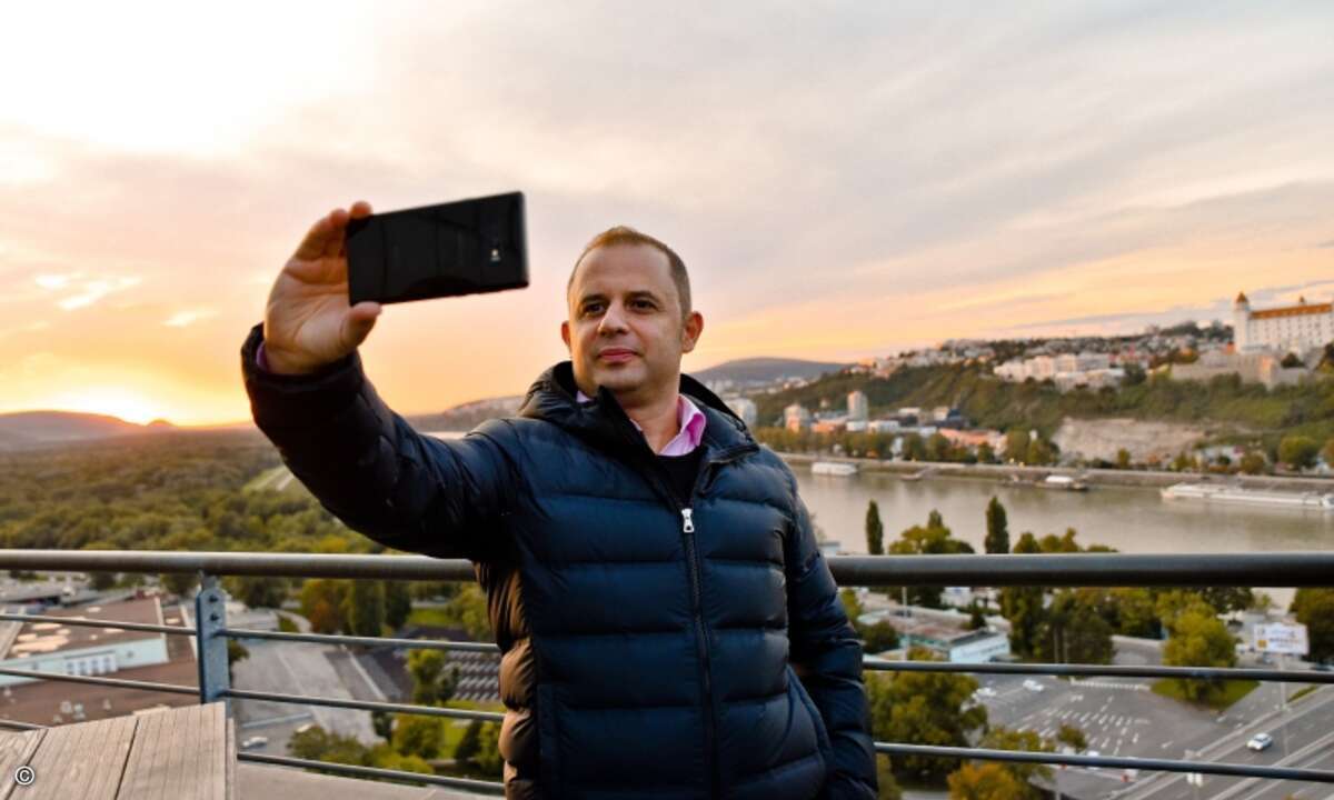 Schnell noch ein Selfie (Foto: Eset)