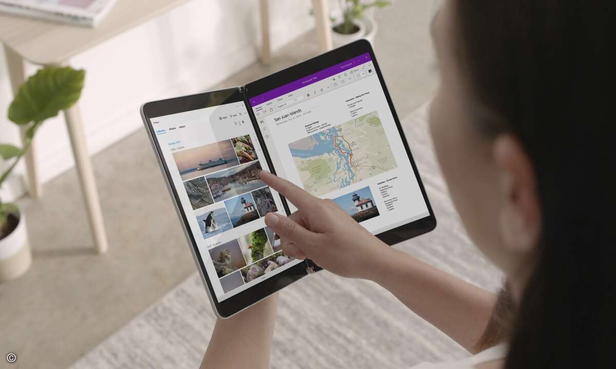 Auf dem Gerät läuft eine Windows-Variante namens »10X, die speziell für die Anforderungen einer mobilen und Cloud-basierten Welt entwickelt wurde. (Bild: Microsoft)