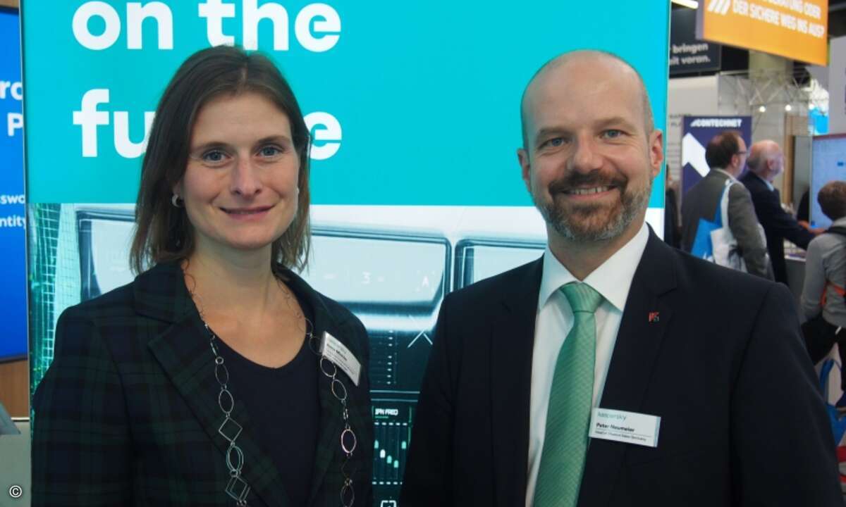 Anne Mickler und Peter Neumeier von Kaspersky (Foto: CRN)
