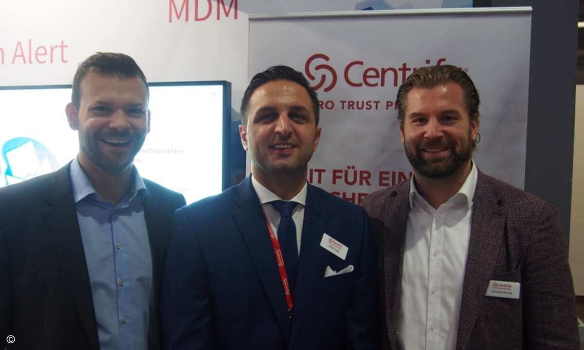 Das neue Centrify-Team: Martin Kulendik, Özkan Topal und Christian Moorse (Foto: CRN)