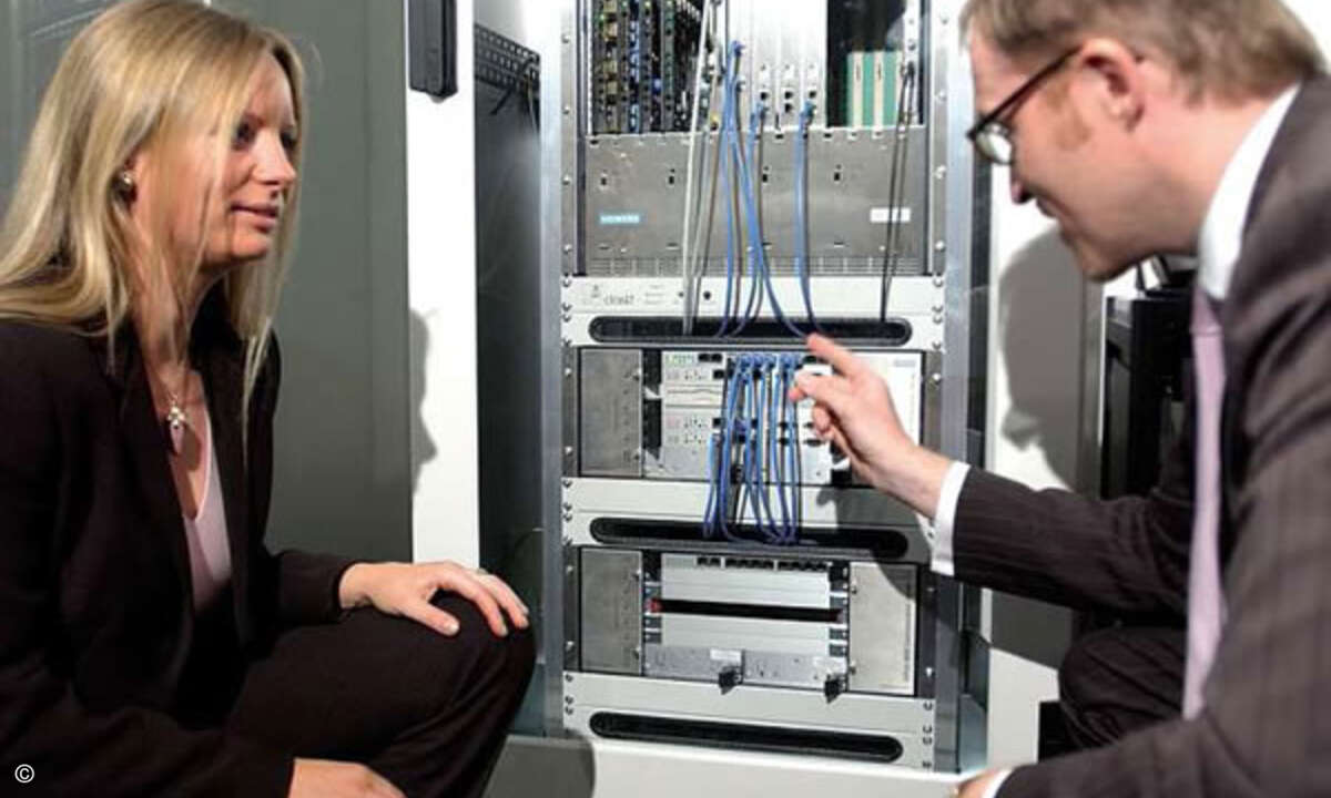 Die Kommunikation über die Technik übernimmt in Zwickau der Dienstleister.