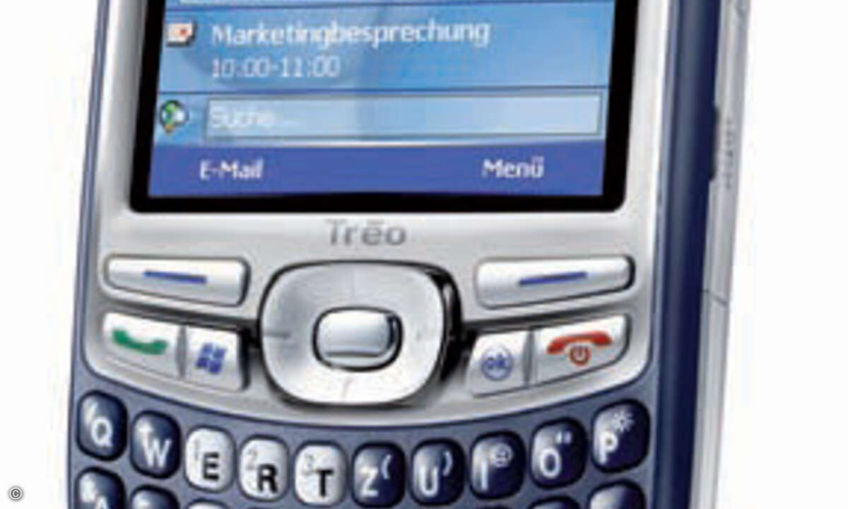 Palms neuster Treo, das Modell 750, arbeitet statt mit Palm OS mit Windows Mobile.