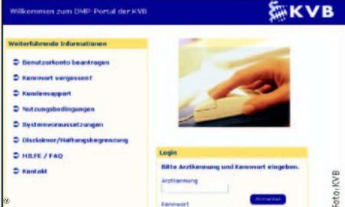 Mit dem DMP-Portal soll den Ärzten der Verwaltungsaufwand für Disease-Management-Programme erleichtert werden. Foto: KVB