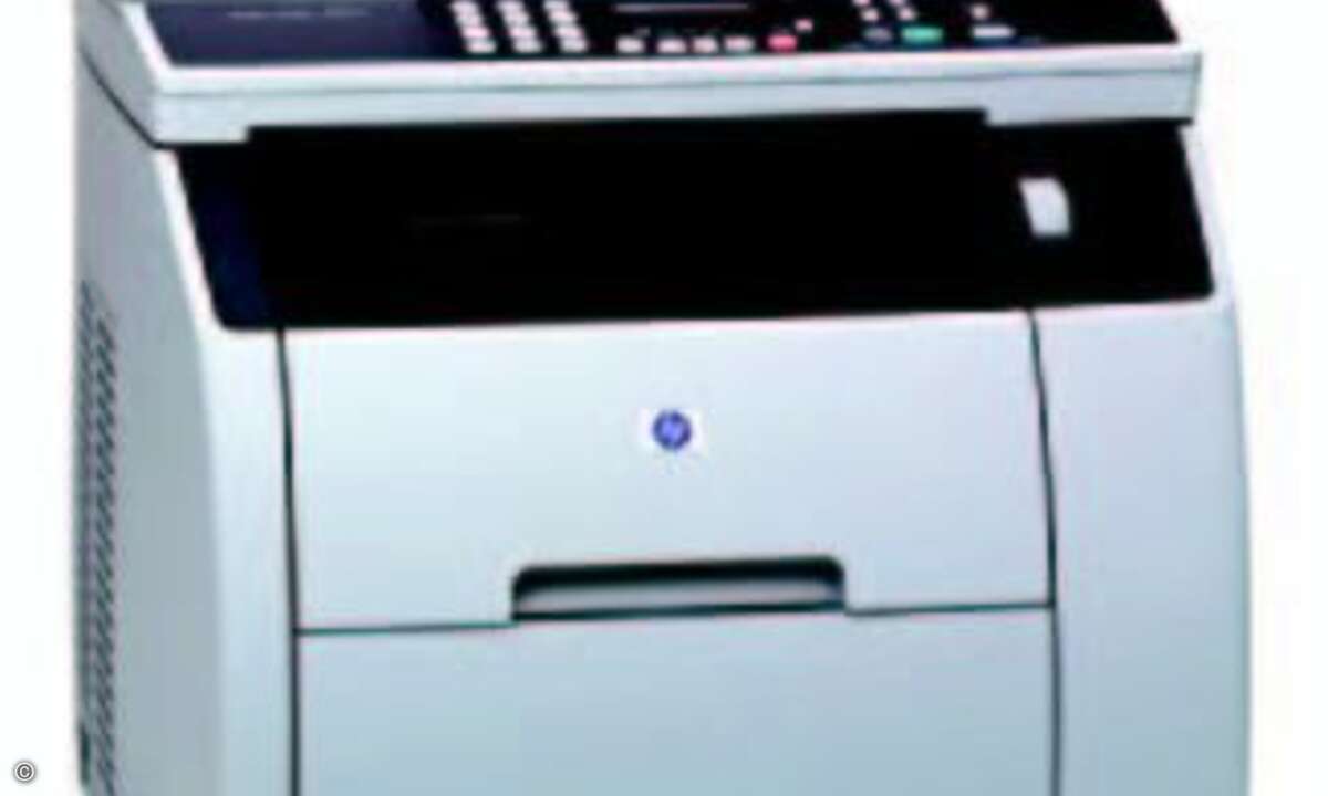 Der Color Laserjet 2820. All-in-One kann drucken, kopieren und scannen. Foto: HP