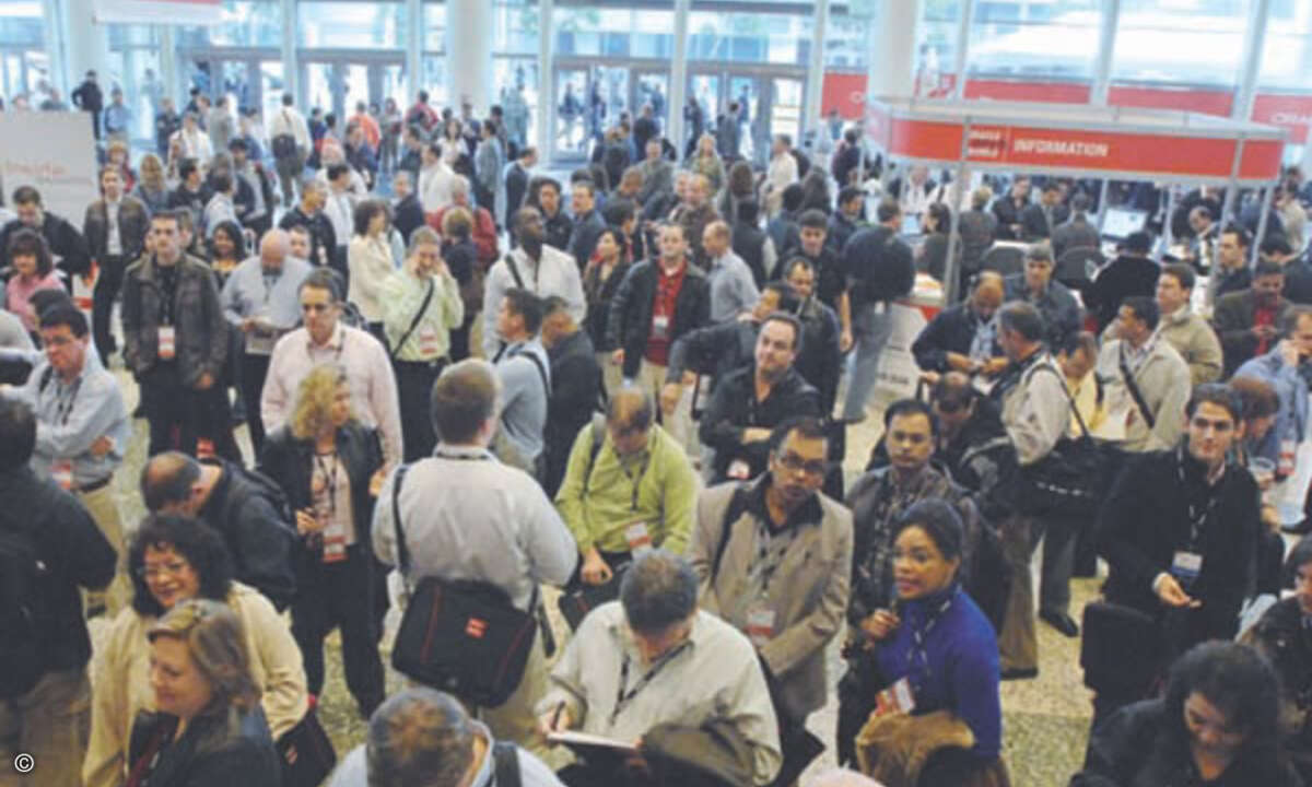 Im Moscone Center mitten in San Francisco herrschte drangvolle Enge, als Oracle dort seinen Kongress Open World abhielt.