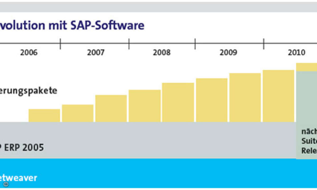 In den nächsten Jahren wird es von SAP laufend Pakete geben, die den ERP-Kern ergänzen.