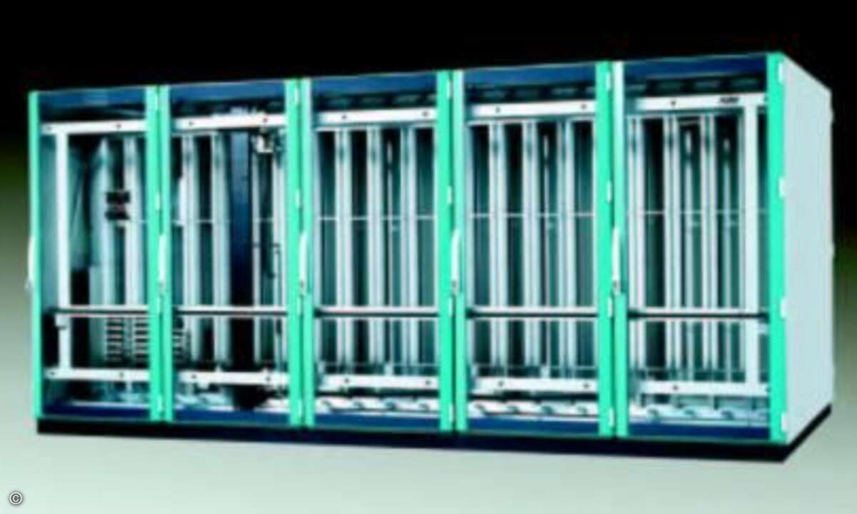 Die neue ASM-Jukebox 2500 fasst bei vollem Ausbau 116 TByte auf optischen Speichermedien. Foto: ASM