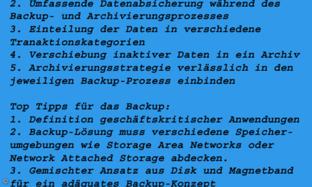 Erfolgsrezepte für Backup und Archivierung