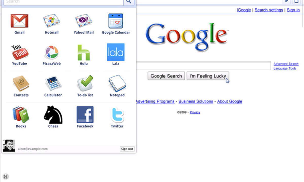 Sieht aus wie ein Browser, ist aber ein Betriebssystem: Screenshot von Chrome OS
