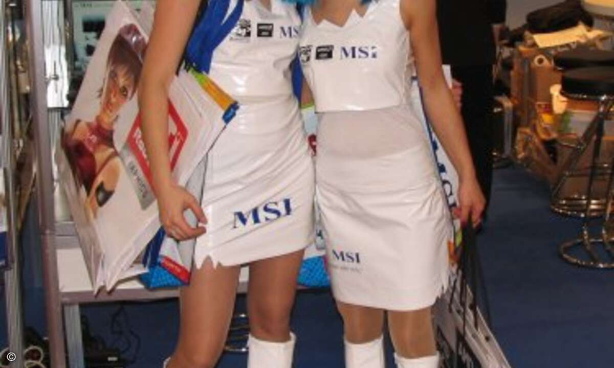 Auch schrille Promo-Girls konnten MSI nicht vor dem letzten Platz bewahren