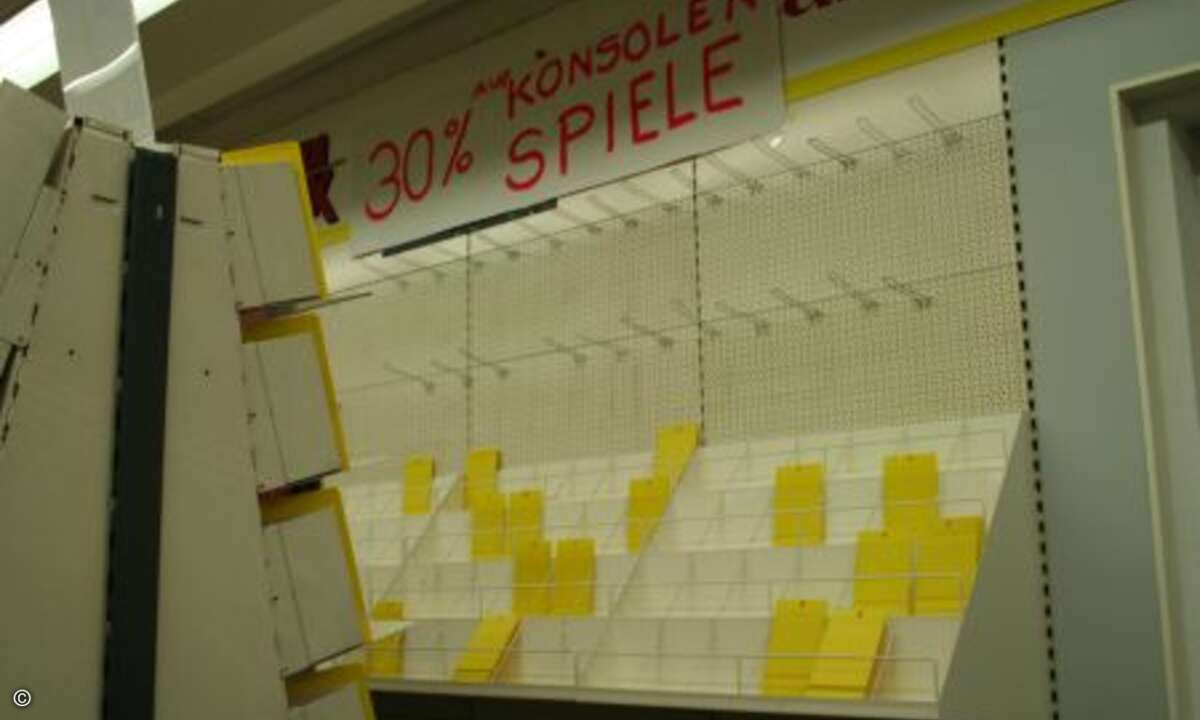 Am Ende des Tages prägten leere Regale das Bild