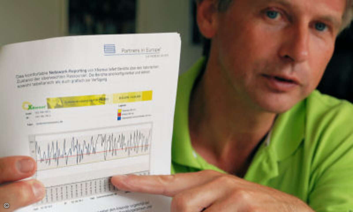 Marketingleiter Klaus Berand von PiE: XNereus liefert genau Diagnosen vom Netzwerk.