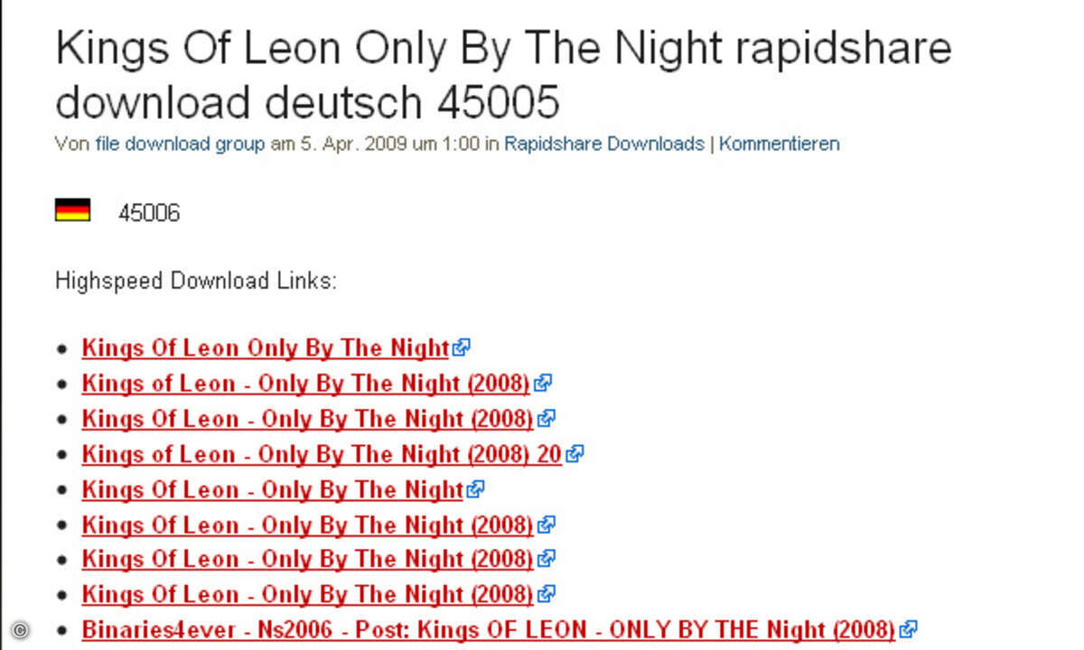 Downloadlinks zu Musikalben und Co müssen auf Anfrage der Rechteinhaber künftig sofort gelöscht werden.