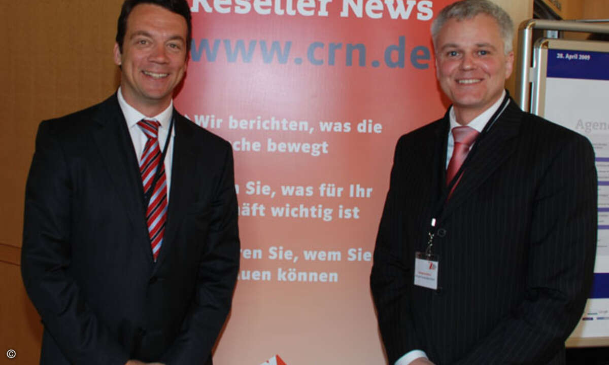 Tauschten ihre Strategien aus: Die Channelchefs von Google und Microsoft, Kai Gutzeit und Wolfgang Brehm