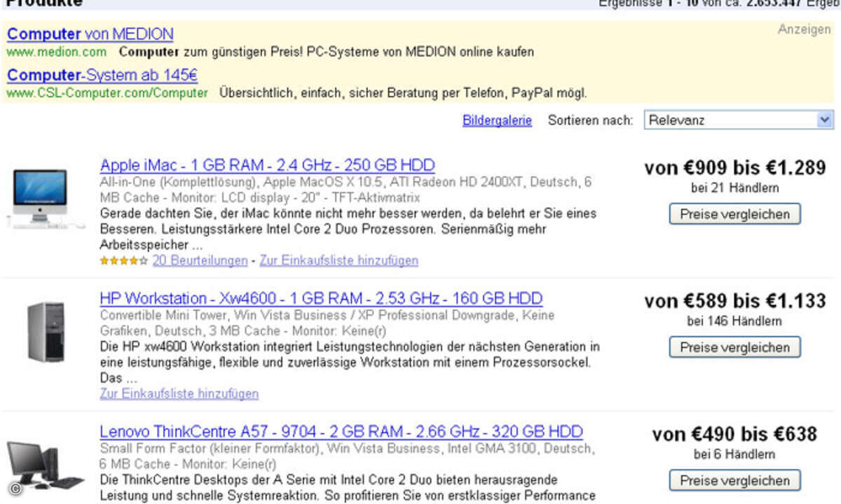 Die Google-Produktsuche wurde lange stiefmütterlich behandelt