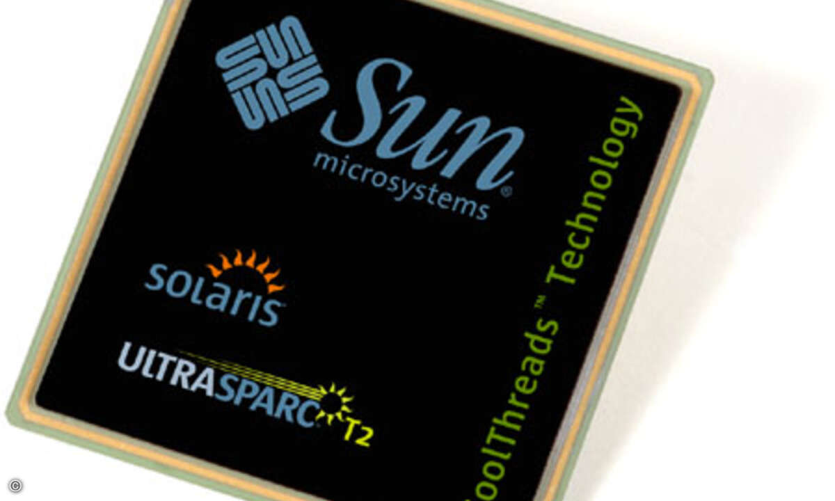 Die schärfste Waffe: Der Sun Ultrasparc T2-Prozessor verfügt über acht Kerne, die jeweils acht Threads parallel abarbeiten können