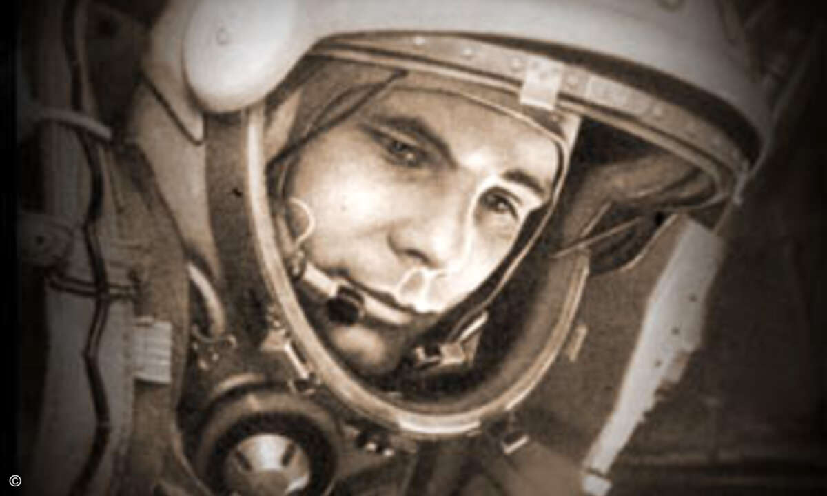 Der Namensgeber des Trainingscenters und erste Mensch im All: Kosmonaut Yuri Gagarin