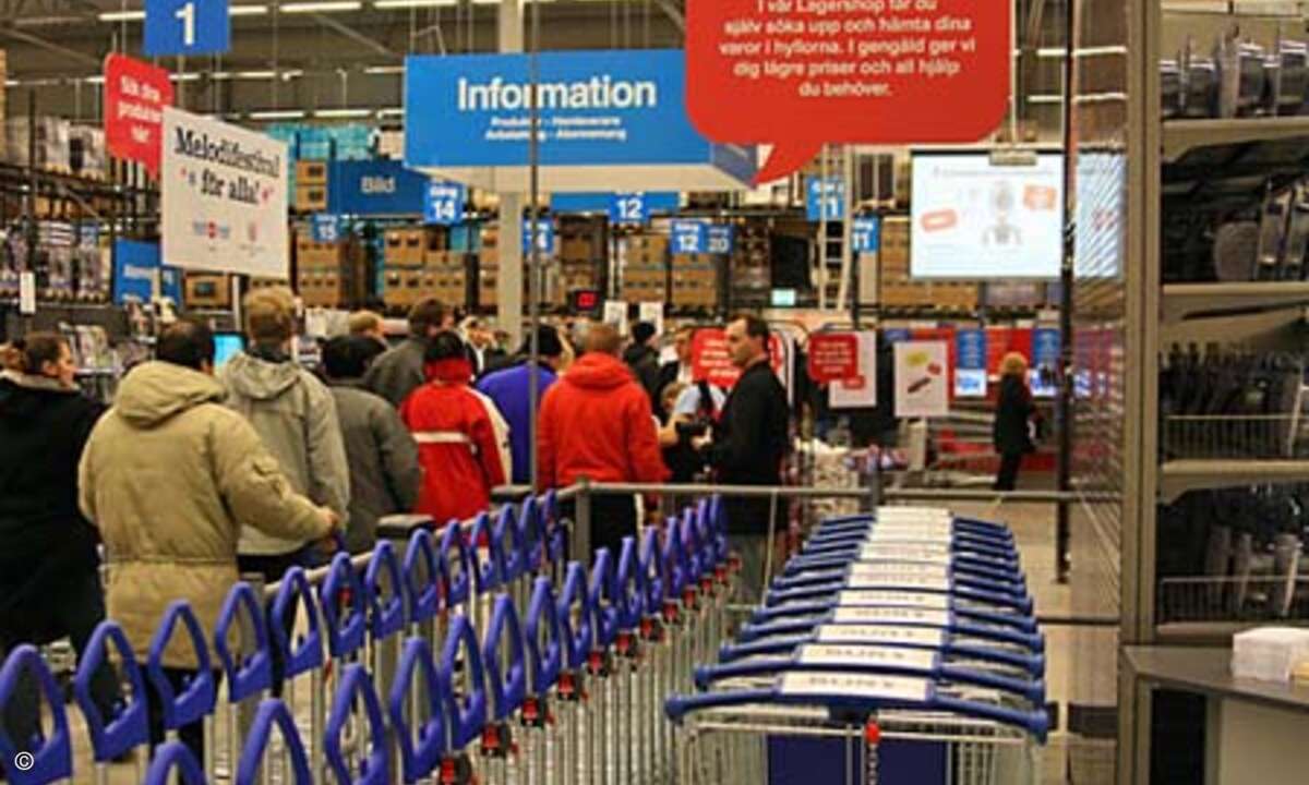 Lagershop von NetOnNet im schwedischen Göteburg