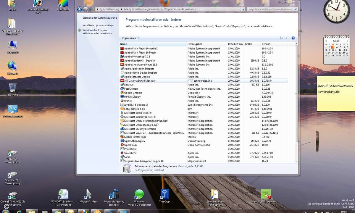 Je mehr Software ein Windows-7-Nutzer ausprobiert, desto langsamer reagiert das System, speziell beim Hochfahren.