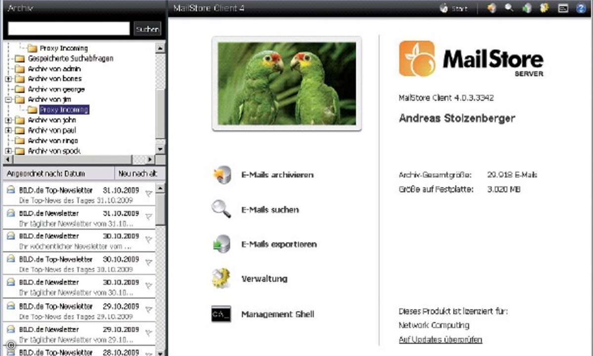 Archiverungssystem wie Mailstore von Deepinvent müssen für Endbenutzer und IT-Manager einfach zu bedienen sein.