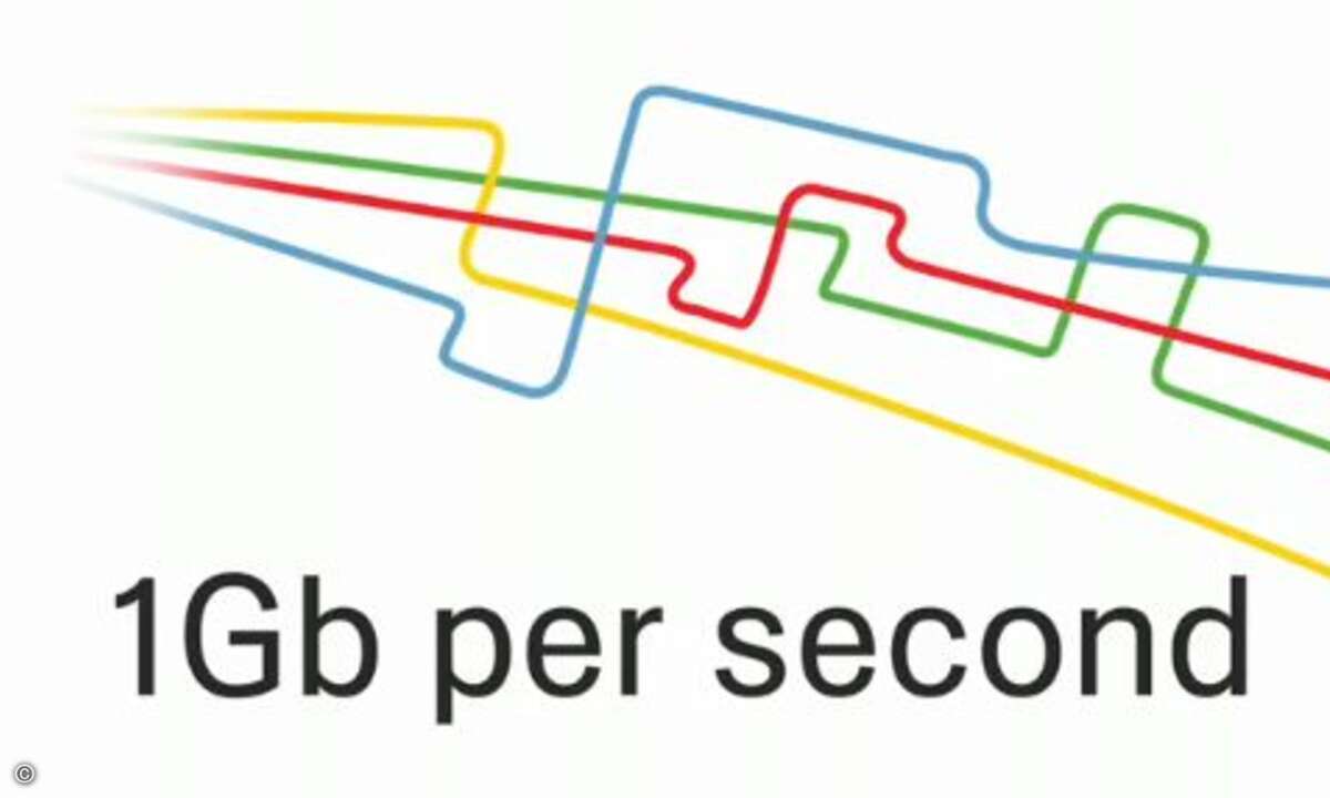 Jedem Nutzer des Google-Glasfasernetze soll eine Bandbreite von 1 GBit/s zur Verfügung stehen.