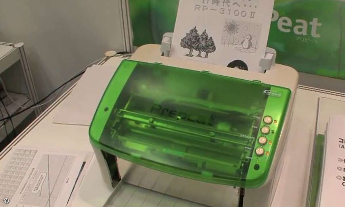 Der Prepeat von Sanwa Newtec verwendet ein Thermodruckverfahren.