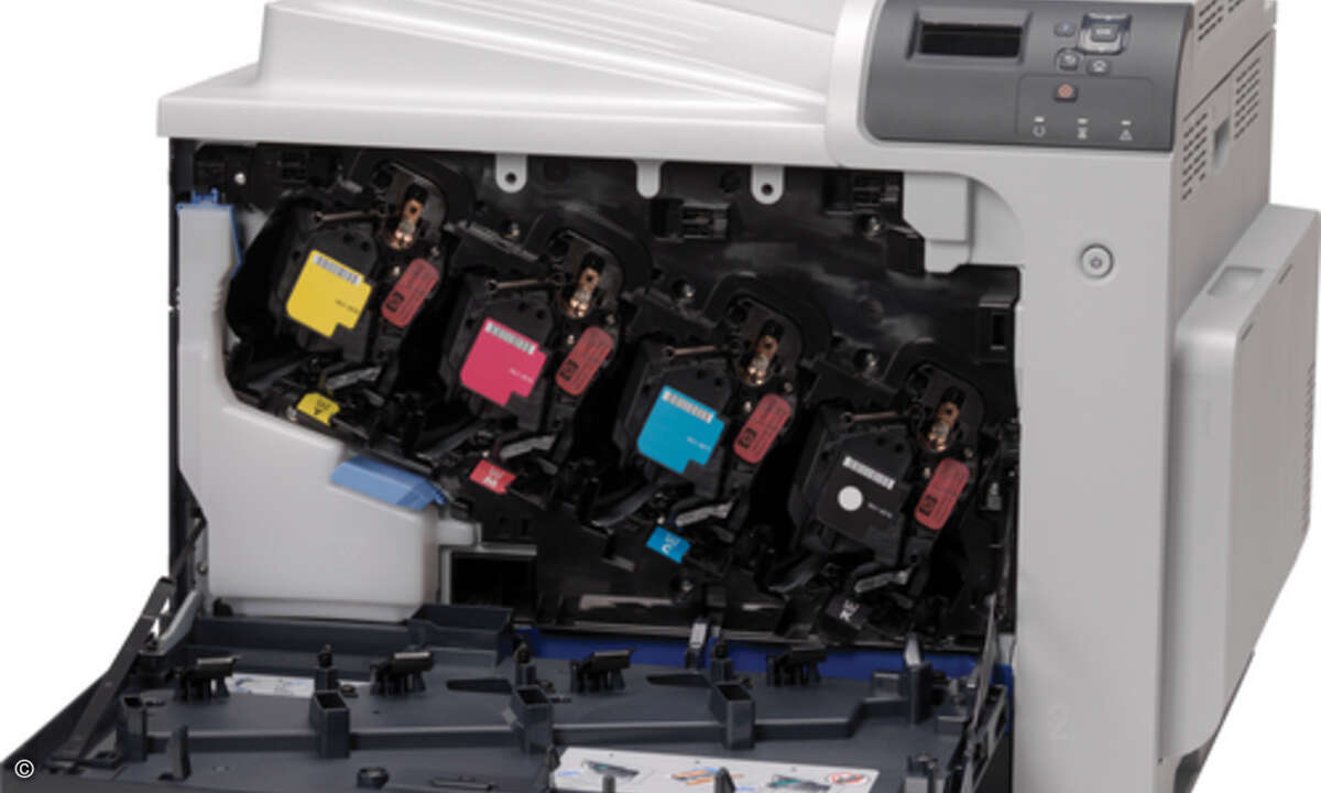 Das Innenleben des Color Laserjet CP4025.