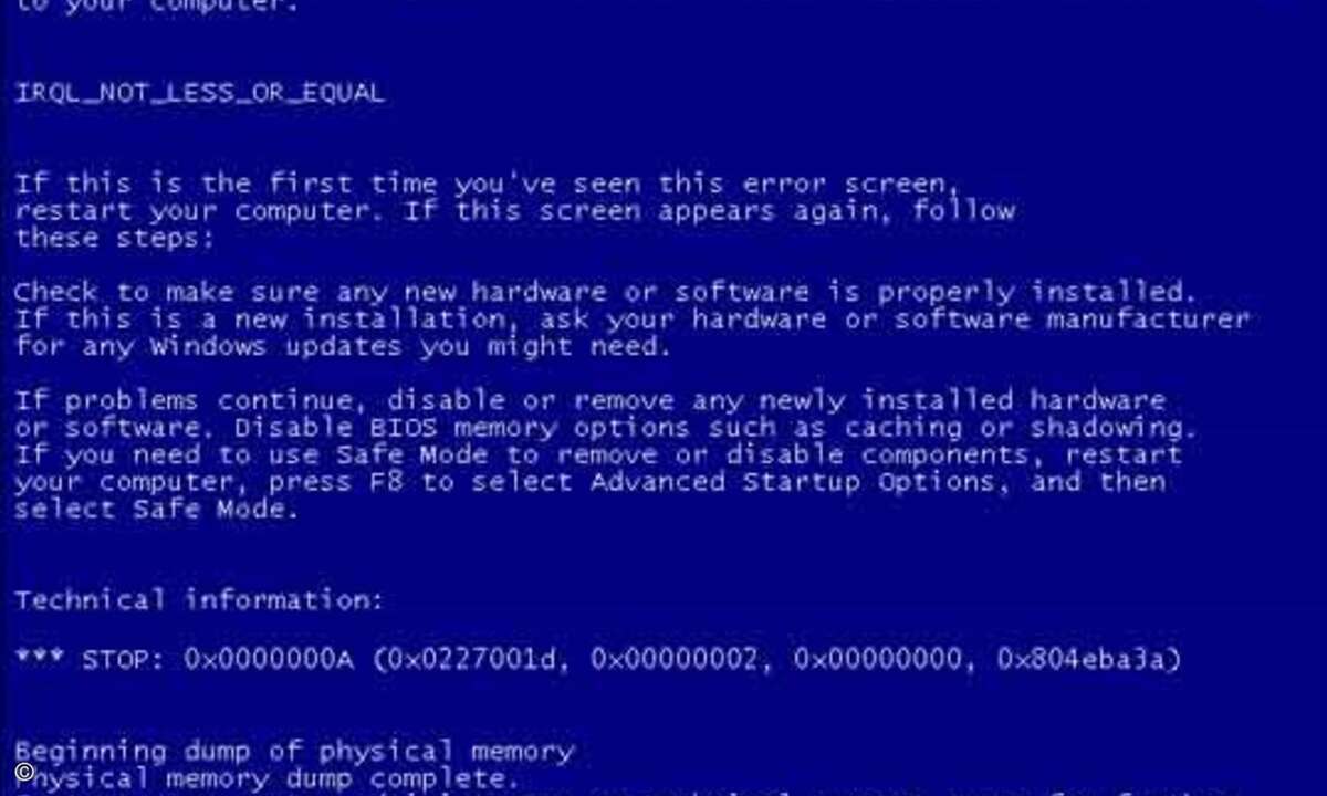 Verursacht bei einigen Windows-XP-Systemen angeblich einen Blue Screen: ein Patch von Microsoft.